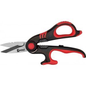 Forbici Professionali Per Elettricista + Portaforbici In Plastica Fumasi
