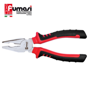 Pinza Professionale lunghezza 180 mm in acciaio al cromo con impugnatura ergonomica antiscivolo Fumasi