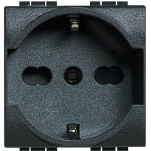 Presa 2P+T 16A 250Vac standard tedesco/italiano bticino living