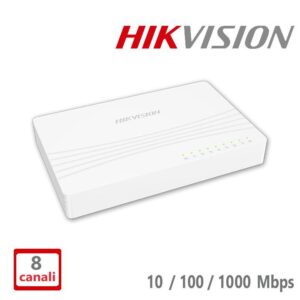 Switch 8 porte 10/100/1000 rj45 hikvision