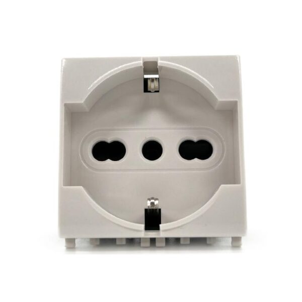 Presa schuko 2.0 compatibile vimar plana 615b bianco - immagine 2