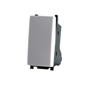 Interruttore unipolare compatibile vimar plana 601b bianco