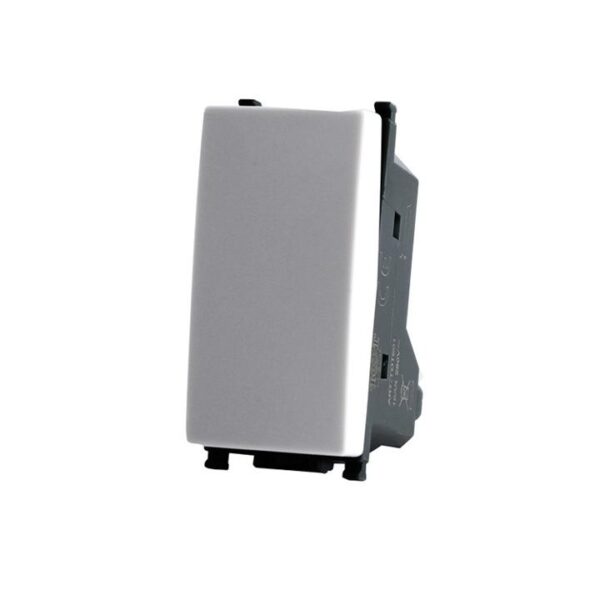 Interruttore unipolare compatibile vimar plana 601b bianco