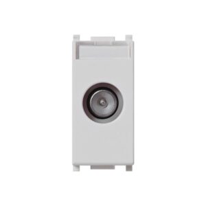 Presa tv passante compatibile Vimar Plana 634b bianco