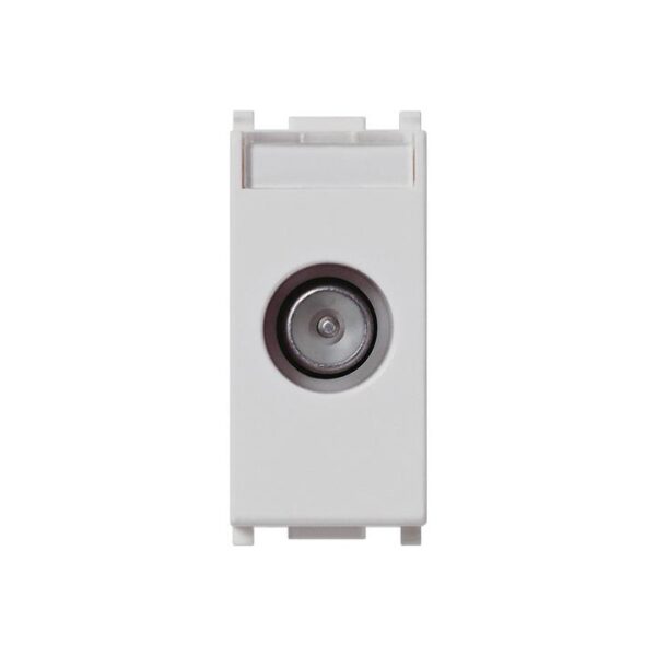 Presa tv passante compatibile Vimar Plana 634b bianco