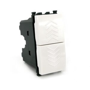 Doppio pulsante compatibile Vimar Plana 622b bianco