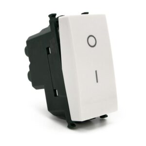 Interruttore bipolare compatibile Vimar Plana 602b bianco