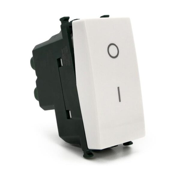 Interruttore bipolare compatibile Vimar Plana 602b bianco
