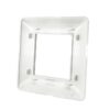 Placca 2 posti bianca tecnopolimero 5002-01 compatibile Bticino Matix - immagine 2