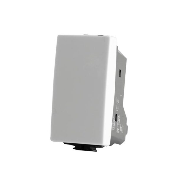 Pulsante unipolare (10a-250v) bianco 505b compatibile Bticino Matix