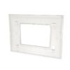 Placca 8003-1 3 posti bianca tecnopolimero t1 compatibile Bticino living - immagine 2