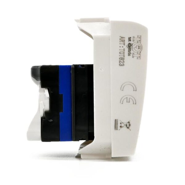 Connettore rete rj45 8 pin utp 823b bianca compatibile Bticino Living - immagine 2