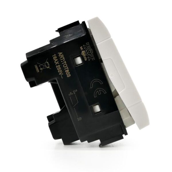 Deviatore unipolare (16a-250v) 803b bianca t1 Bticino Living - immagine 2