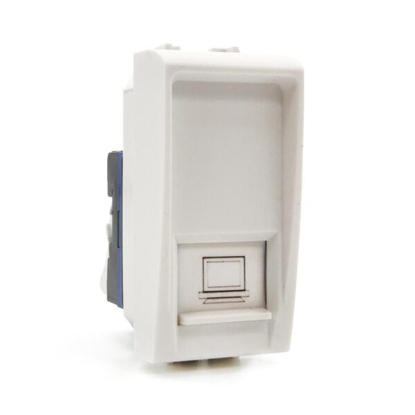 Connettore rete rj45 8 pin utp 823b bianca compatibile Bticino Living