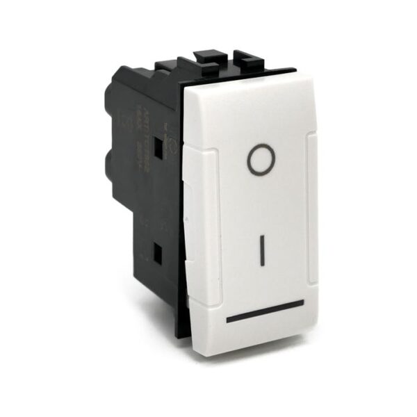 Interruttore bipolare 01 802b bianca compatibile Bticino Living