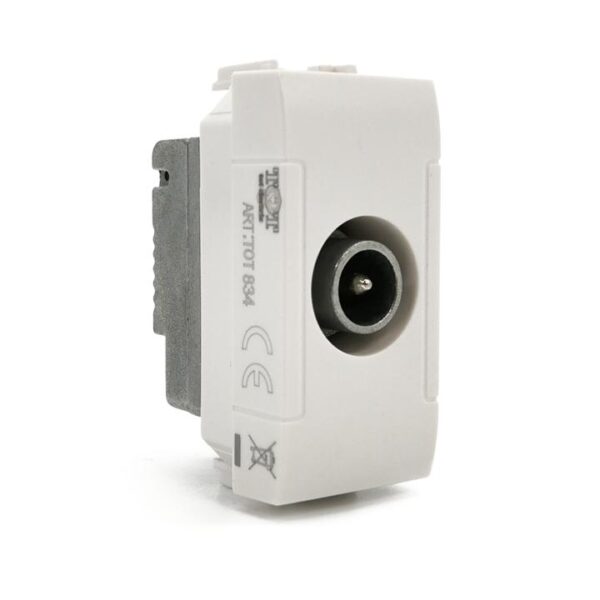 Presa tv passante 834b bianca compatibile Bticino Living - immagine 2