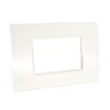 Placca 8003-1 3 posti bianca tecnopolimero t1 compatibile Bticino living