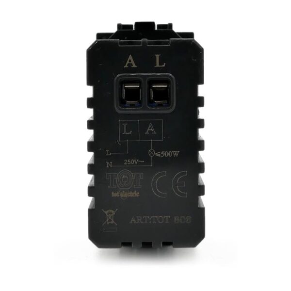 Interruttore dimmer 500w 806b bianca compatibili bticino living - immagine 4