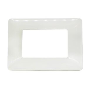 Placca 8003-01 3 posti bianca compatibile Bticino Matix