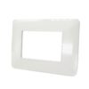 Placca 8003-01 3 posti bianca compatibile Bticino Matix - immagine 2