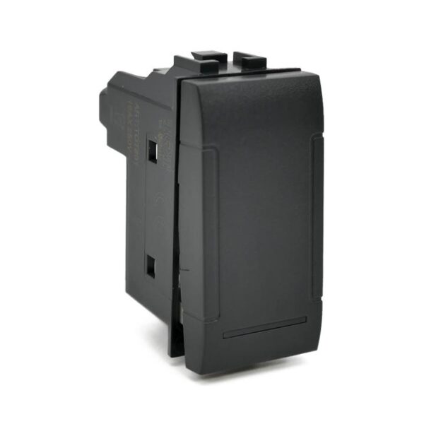 Interruttore unipolare (16a-250v) 801n nero compatibile Bticino Living
