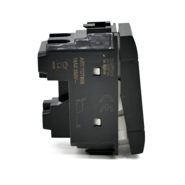 Deviatore unipolare (16a-250v) 803n nero t1 Bticino Living - immagine 2