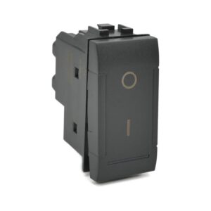 Interruttore bipolare 01 802n nero compatibile Bticino Living