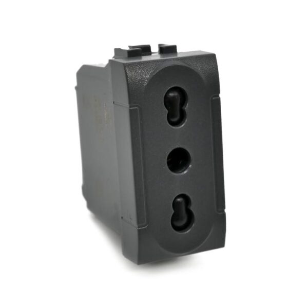 Presa bivalente (10a/16a-250v) 818n nero Bticino Living