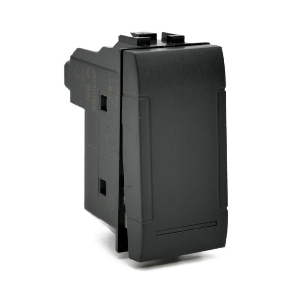 Pulsante unipolare (10a-250v) 805n nero t1 compatibile Bticino Living
