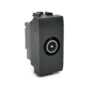 Presa tv passante 834n nero compatibile Bticino Living
