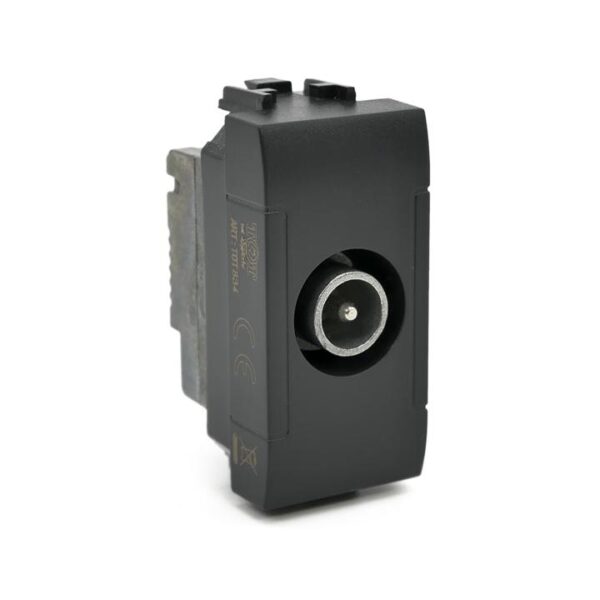 Presa tv passante 834n nero compatibile Bticino Living