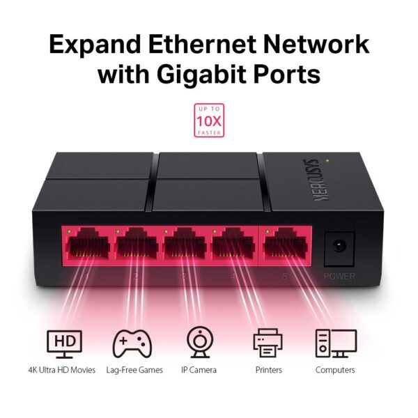 Switch desktop 5-porte 10/100/1000mbps tp-link - immagine 2