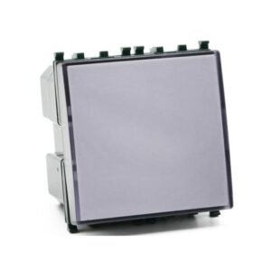 Pulsante per campanello chiaro compatibile con Vimar Plana t2