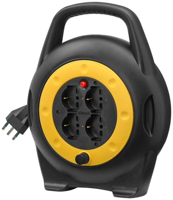 VIMAR Avvolgicavo 16A 4 uscite universali 10m - 0P32714