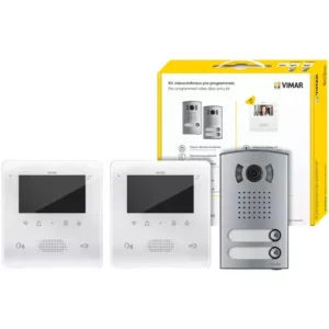 Kit videocitofonico 2Fili+ bifamiliare Tab 4.3 vivavoce - 7558/E2