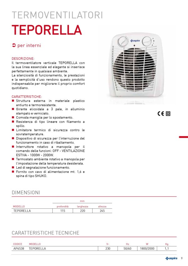 TERMOVENTILATORE TEPORELLA - immagine 2