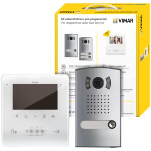 Kit videoCITOFONO 2 FILI + mono Tab 4,3 vivavoce - 7558/E