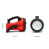 VELAMP Faro LED ricaricabile 10W con lampeggiante rosso - immagine 8