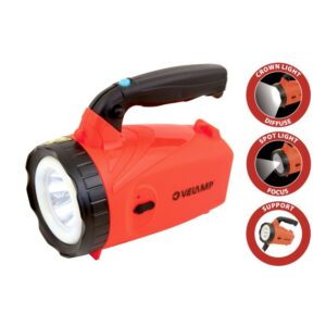 VELAMP Faro torcia led ricaricabile 5w con maniglia snodabile hornet2