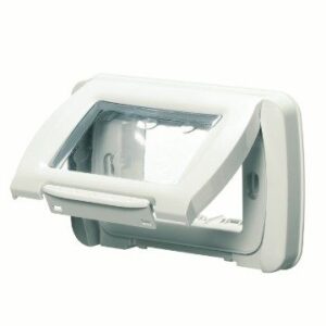 GEWISS PLACCA STAGNA - AUTOPORTANTE - 3 POSTI - BIANCO NUVOLA - SYSTEM