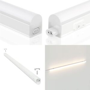 VELAMP Reglette sottopensile led 4w lunghezza 31,3 cm con interruttore 4000k