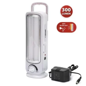 Velamp Lampada di emergenza ricaricabile 2 tubi led 300 lm twix