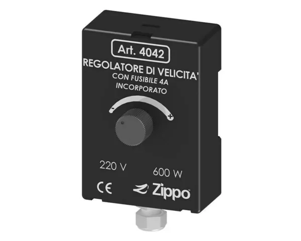 ZIPPO REGOLATORE DI VELOCITA' PER TRAPANI,MOTORI A SPAZZOLE ASPIRATORI max 600W