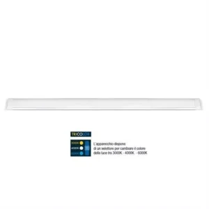 POLIPLAST LED PLAFONIERA LINEARE 150 CM 48W 5400LM TRICOLOR GIORGIA