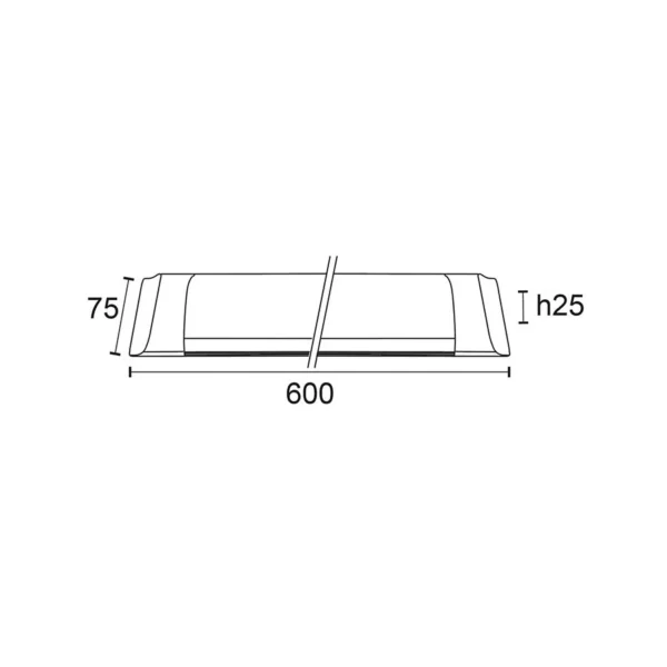 POLIPLAST LED PLAFONIERA LINEARE 60 CM 18W 2100LM TRICOLOR GIORGIA - immagine 2