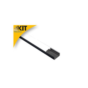 POLIPLAST KIT PROFILO IN ALLUMINIO NERO 8MM 2MT