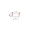 POLIPLAST KIT PROFILO IN ALLUMINIO NERO 8MM 2MT - immagine 2