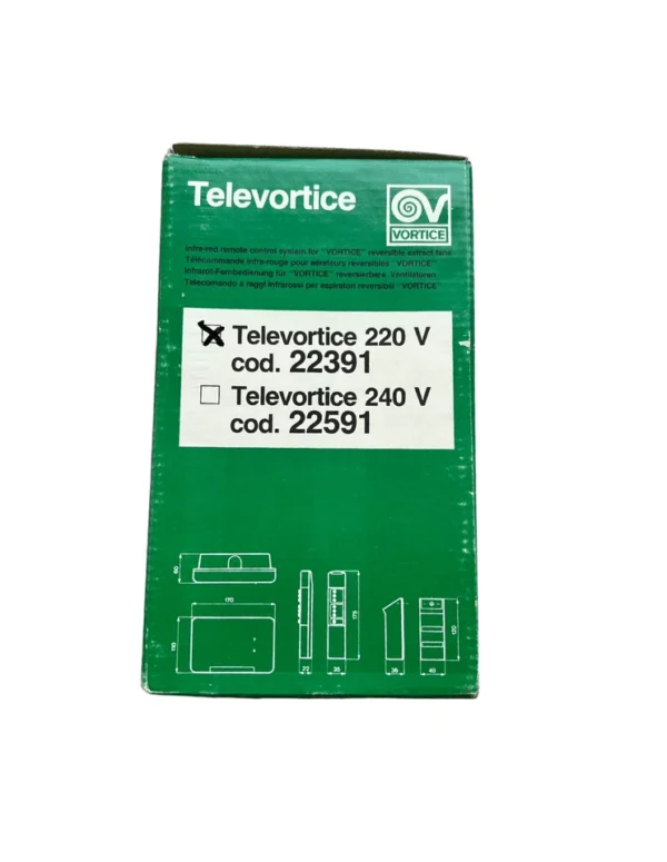 Vortice 22391 Televortice Kit telecomando infrarossi reversibile per aspiratore - immagine 5