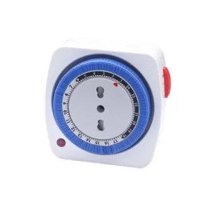 TIMER GIORNALIERO COMPATTO MAX8 REGOLAZIONE SENSO ORARIO CARICO MAX 3680W