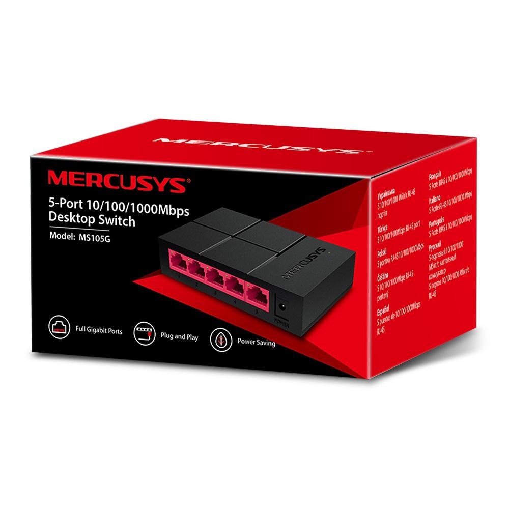 MERCUSYS Switch desktop 5-porte 10/100/1000mbps - immagine 6